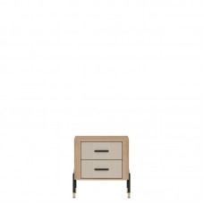 Naktskapīts DANTE DT21, Ozols cremona/Kašmirs matēts/Melns